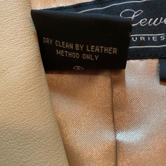 NWT Terry Lewis luxury Lined tan Leather Jacket. - Picture 5 of 8